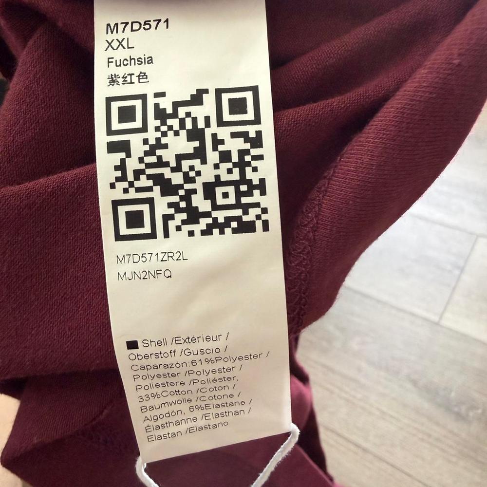 Women’s Burgundy V neck T shirt Size XXL burgundy - Picture 3 of 3